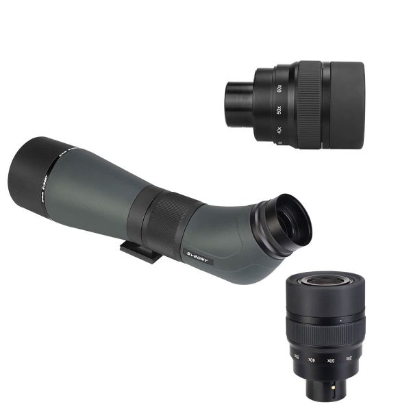 SVBONY SA405 20-60x85 ED Spotting Scope Verde Exército 45 Graus 4