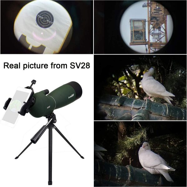 Telescópio terrestre SV28 Spotting Scope Verde Exército com Tripé 25-75x70mm