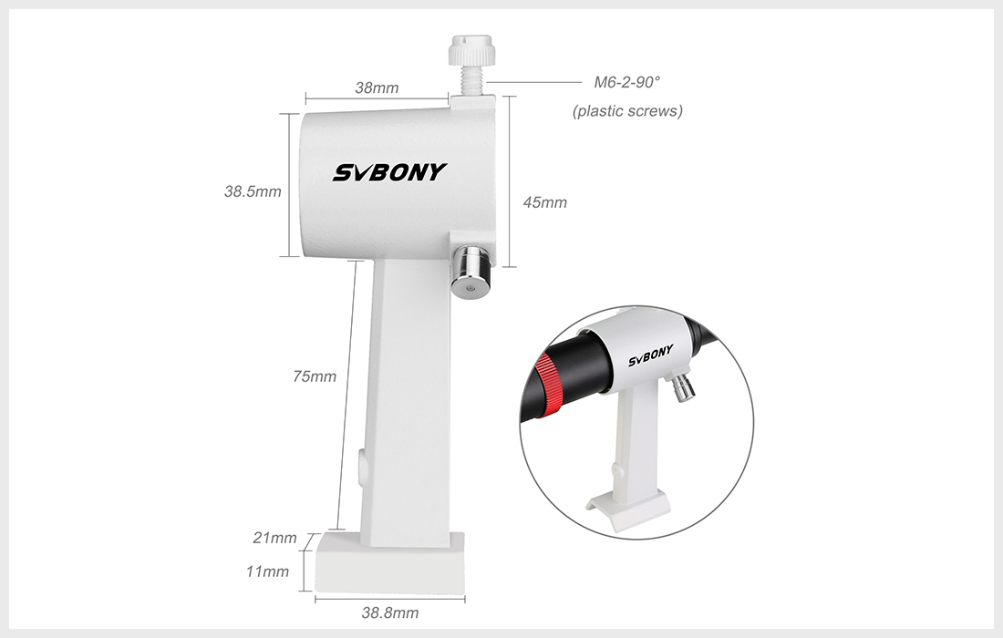 Finderscope Metal SV182 6x30 - Telescópio Astronômico com Suporte 2