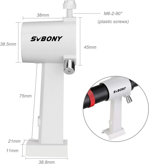 Finderscope Metal SV182 6x30 - Telescópio Astronômico com Suporte 4