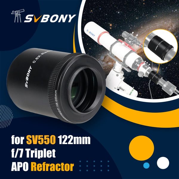 Redutor Focal - Nivelador de Campo SV209 0,8x para SV550 122mm F7 Triplet APO Refrator 2