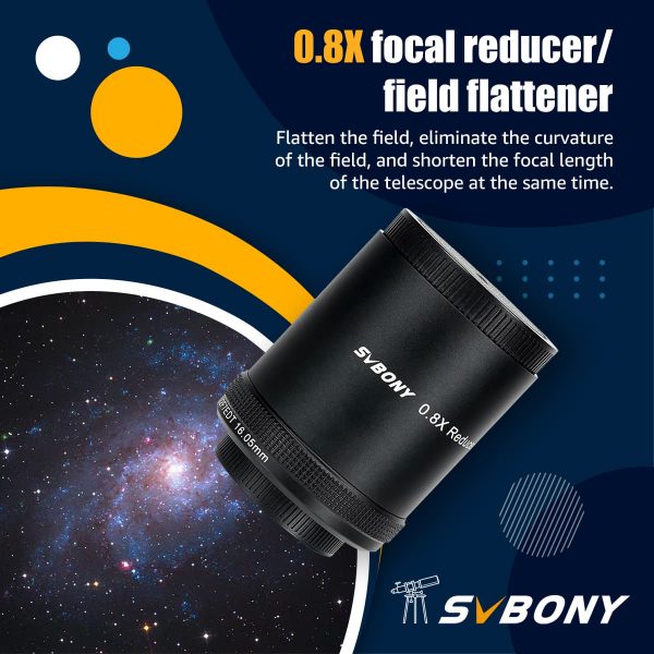 Redutor Focal - Nivelador de Campo SV209 0,8x para SV550 122mm F7 Triplet APO Refrator 3