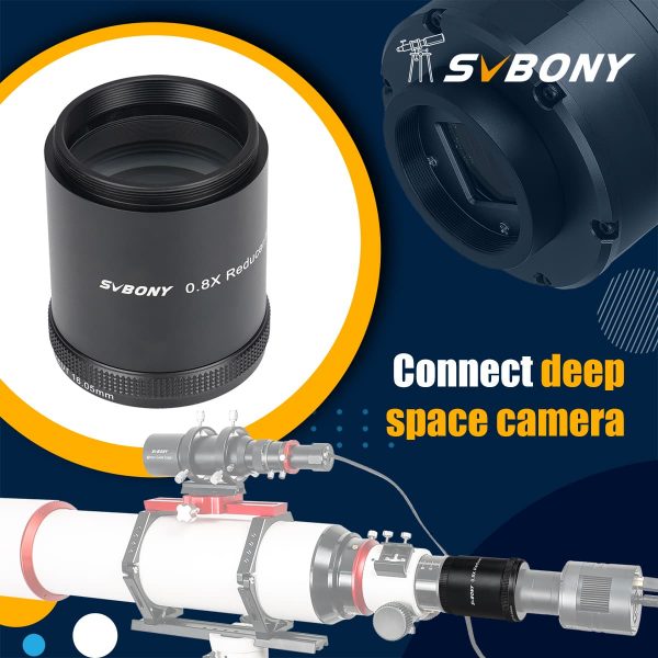 Redutor Focal - Nivelador de Campo SV209 0,8x para SV550 122mm F7 Triplet APO Refrator 5