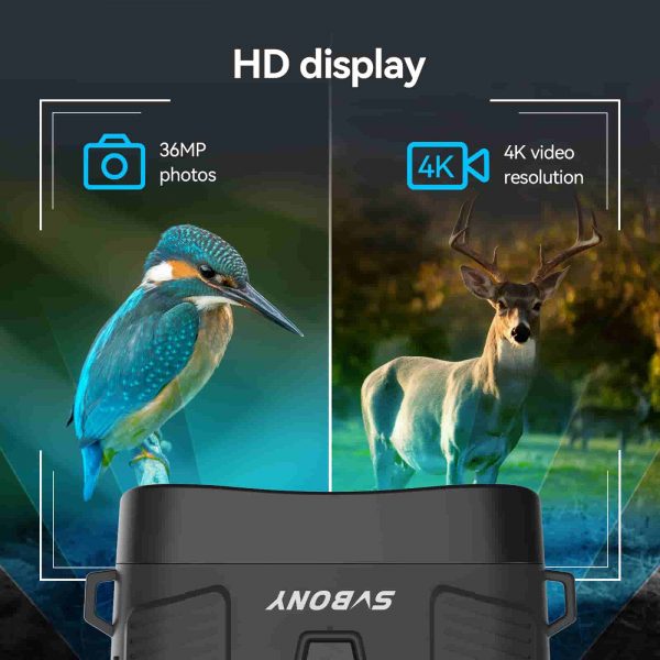 Binóculos de Visão Noturna e Diurna SA206 Infravermelhos Digitais 4K 4