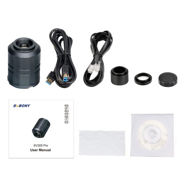 Câmera de Astronomia SV305 Pro 1,25 Planetária e Guia ST4 6