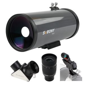 Kit Telescópio MK90 Maksutov Cassegrain 90mm f/13.9 Design Lunar e Planetária