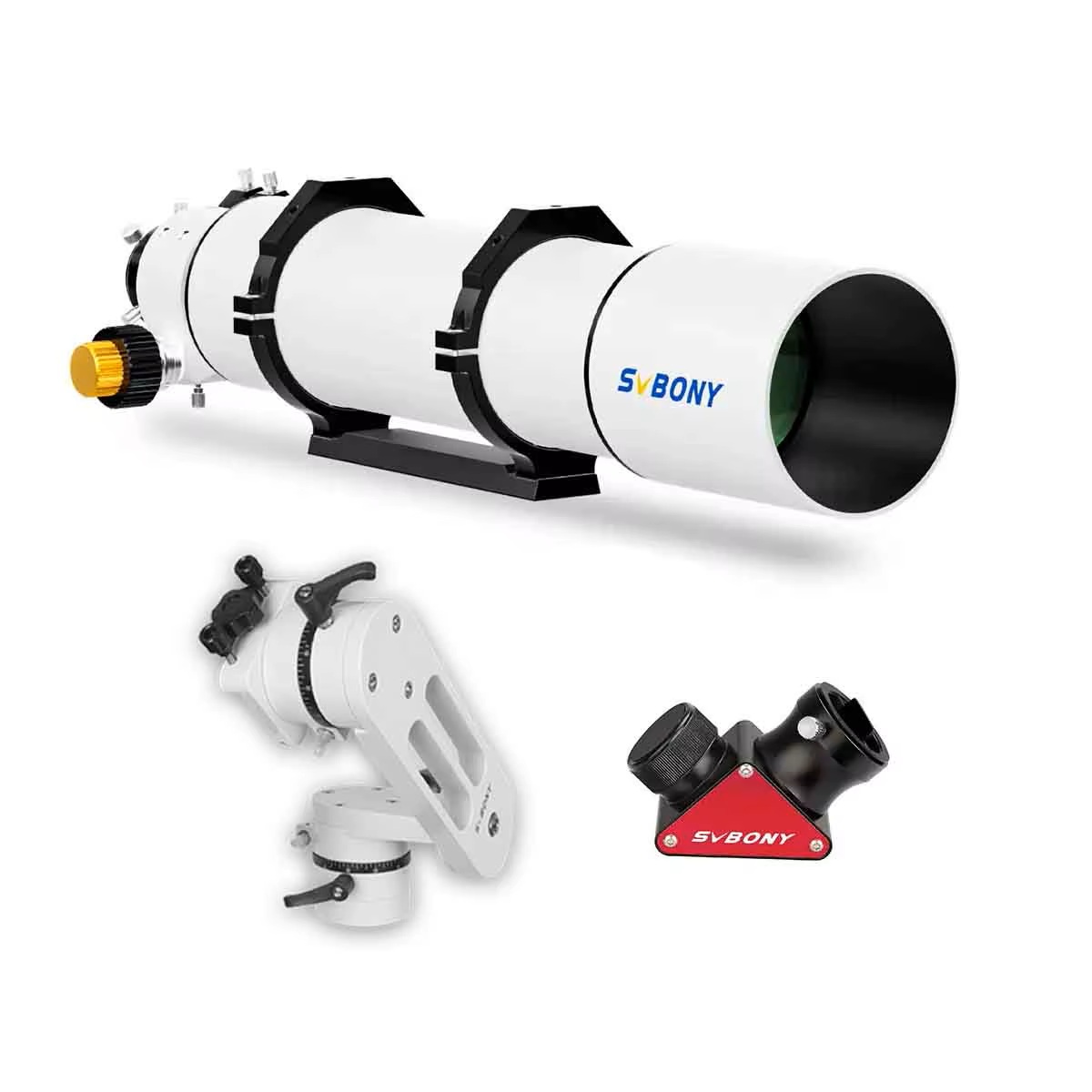 Kit Telescópio Refrator SV48P 102mm f/6.5 2,5" RAP - Foco Velocidade Dupla Dovetail e Aneis